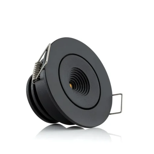 SLC MiniOne Tilt LED inbouwlamp zwart 2.700 K