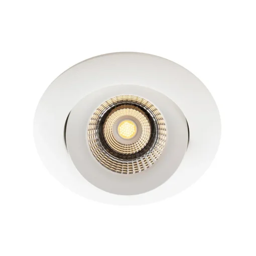 SLC One 360° LED inbouwlamp Dime wit