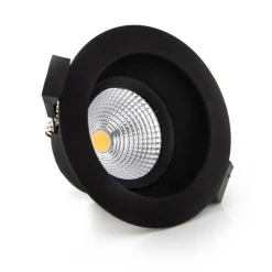 SLC One Soft LED inbouwspot Dime LED inbouwspot zwart