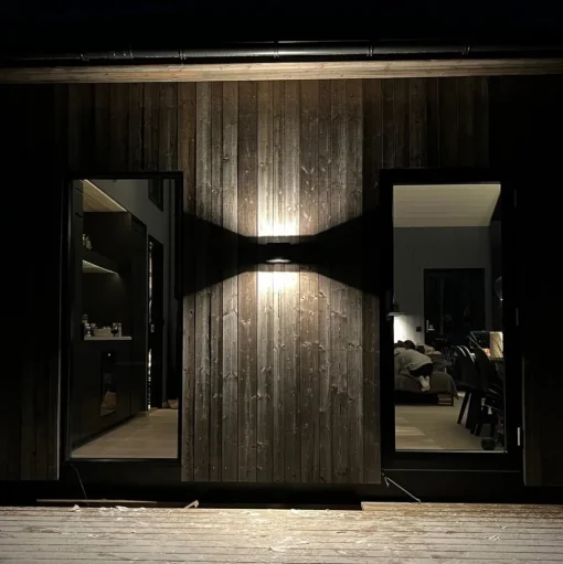 SLC Shadow LED buitenwandlamp up/down 2 x Schuko