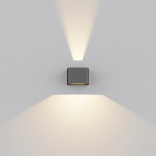 SLC Shadow LED buitenwandlamp up/down 2 x Schuko