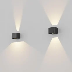 SLC Shadow LED buitenwandlamp up/down 2 x Schuko