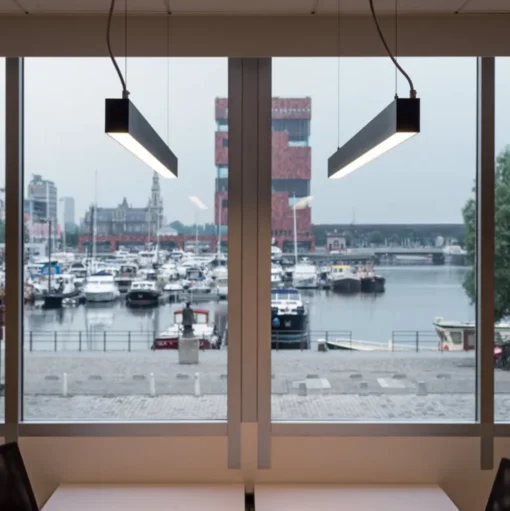 SLV Glenos LED hanglamp 205 cm zwart