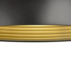 SLV hanglamp Forchini M, 40 cm, zwart/goudkleurig, metaal