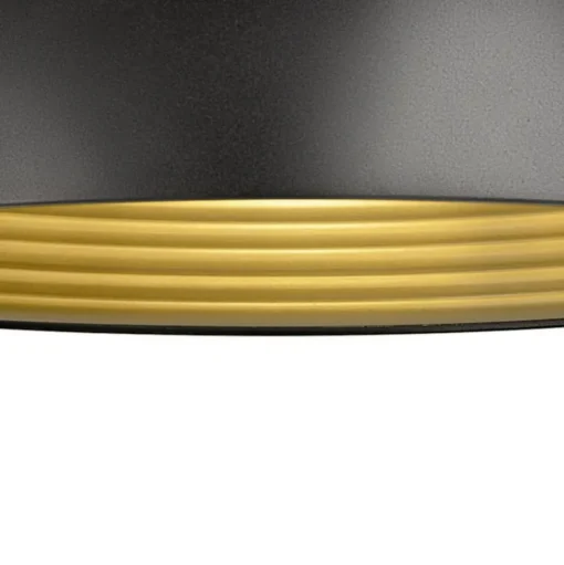 SLV hanglamp Forchini M, 40 cm, zwart/goudkleurig, metaal