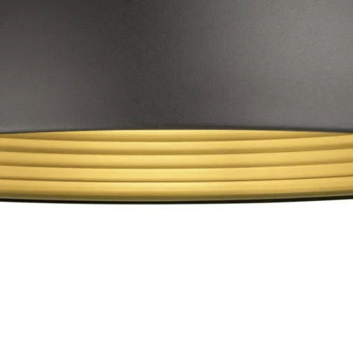 SLV hanglamp Forchini M, 50 cm, zwart/goudkleurig, metaal