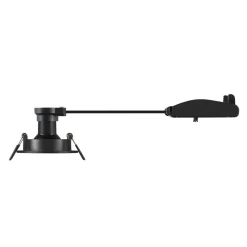 SLV Inbouw plafondlamp New Tria, zwart, aluminium, Ø 8,2 cm
