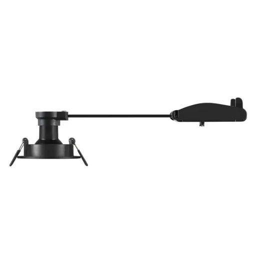 SLV Inbouw plafondlamp New Tria, zwart, aluminium, Ø 8,2 cm