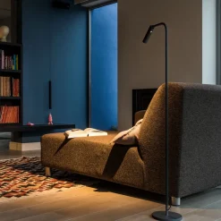 SLV Karpo LED vloerlamp, met dimmer, zwart
