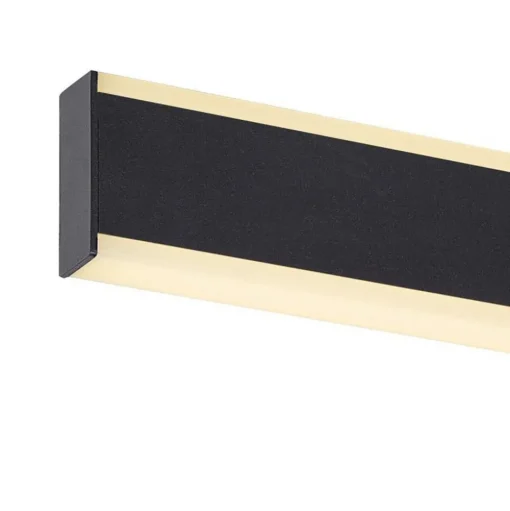 SLV LED badkamer wandlamp One Linear, 52 cm, zwart, CCT