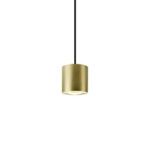 SLV LED hanglamp Oculus, messingkleurig Ø 9 cm, dimbaar tot warm