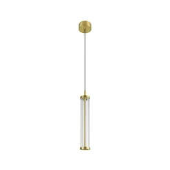 SLV LED hanglamp Quimera, messingkleurig, Ø 8 cm, CCT
