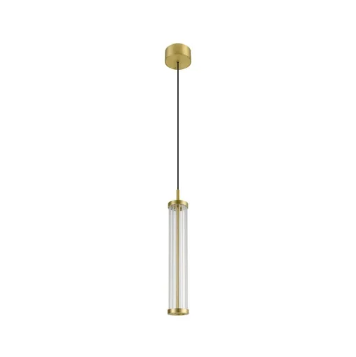 SLV LED hanglamp Quimera, messingkleurig, Ø 8 cm, CCT