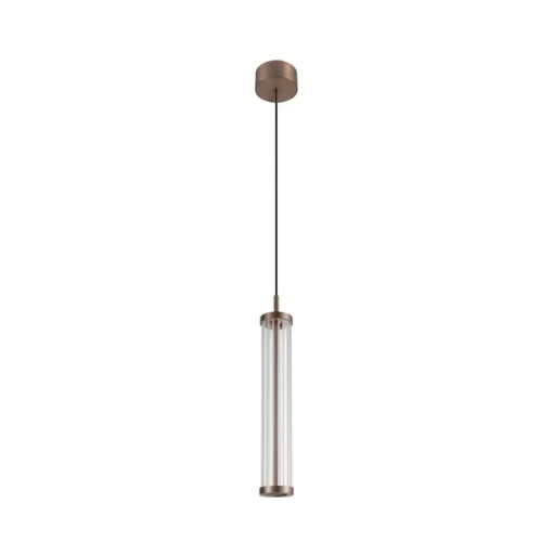 SLV LED hanglamp Quimera, koperkleurig, Ø 8 cm, CCT