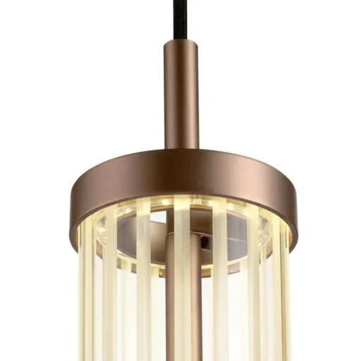 SLV LED hanglamp Quimera, koperkleurig, Ø 8 cm, CCT