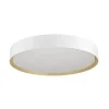 SLV LED plafondlamp Decona, Ø 42 cm, wit/goudkleurig, metaal