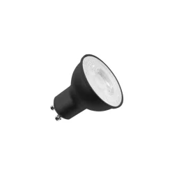 SLV LED reflectorlamp GU10, 6 W, 3.000K, dimbaar, zwart