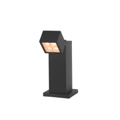 SLV LED sokkellamp S-Cube 35, antraciet, aluminium, hoogte 35 cm
