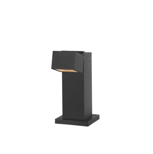 SLV LED sokkellamp S-Cube 35, antraciet, aluminium, hoogte 35 cm