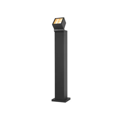 SLV LED tuinpadverlichting S-Cube 75, antraciet, aluminium, hoogte 75 cm
