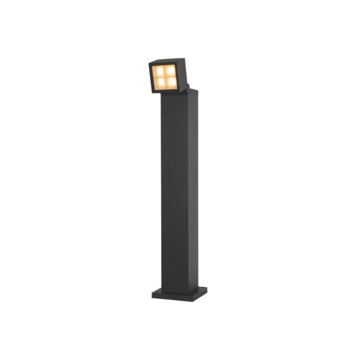 SLV LED tuinpadverlichting S-Cube 75, antraciet, aluminium, hoogte 75 cm