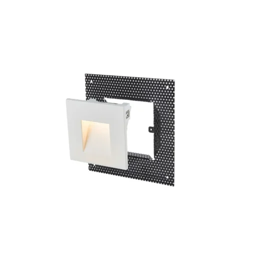SLV LED wand inbouwlamp Mobala, wit, aluminium, 3.000 K