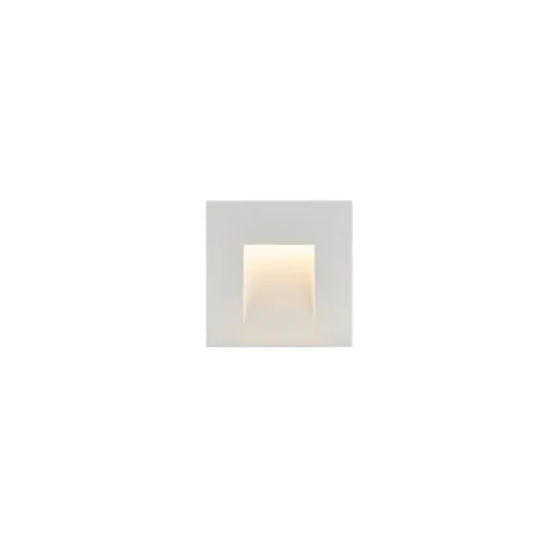 SLV LED wand inbouwlamp Mobala, wit, aluminium, 3.000 K