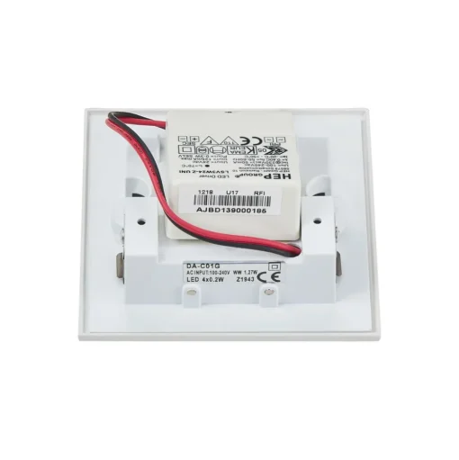 SLV LED wand inbouwlamp Mobala, wit, aluminium, 3.000 K
