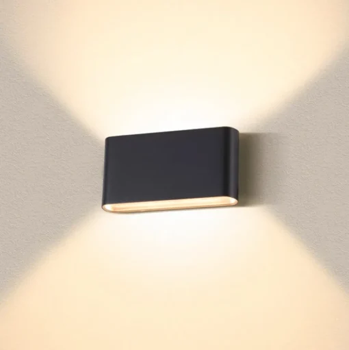 SLV Ovale buitenwandlamp Up/Down CCT 17,5cm zwart