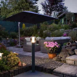 SLV Ovalisk LED tuinpadverlichting CCT, hoogte 100 cm