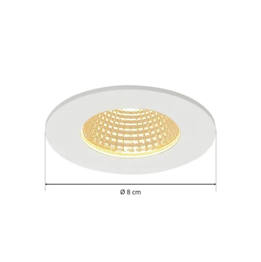 SLV Patta-I LED inbouwlamp, rond, mat wit