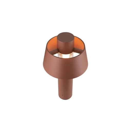 SLV Photoni 45 sokkellamp, roestkleurig, aluminium, hoogte 45 cm