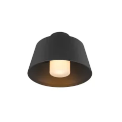 SLV Photoni plafondlamp, zwart, aluminium, Ø 25 cm