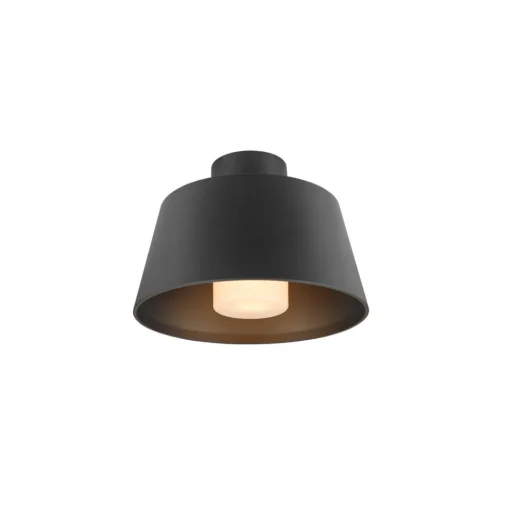 SLV Photoni plafondlamp, zwart, aluminium, Ø 25 cm