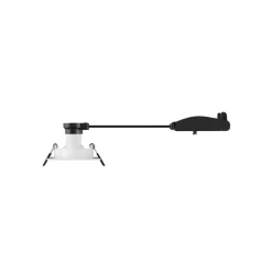 SLV Plafond inbouwlamp New Tria, wit, aluminium, lengte 8,2 cm