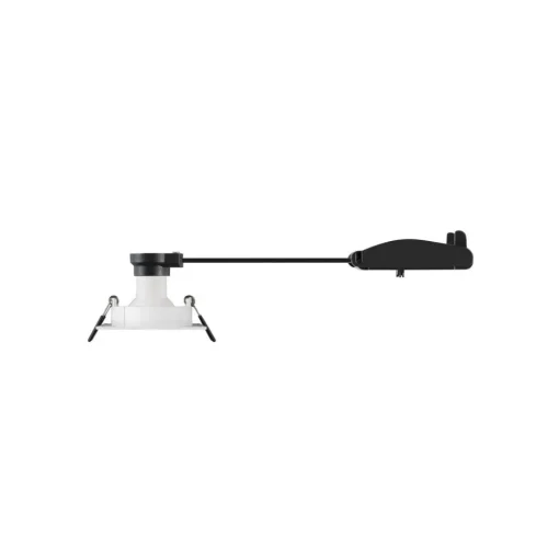 SLV Plafond inbouwlamp New Tria, wit, aluminium, lengte 8,2 cm