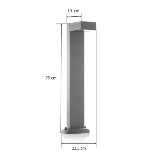 SLV QUADRASYL 75 - Tuinpadverlichting, antraciet
