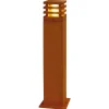 SLV Rusty vierkante LED tuinpadverlichting roestbruin