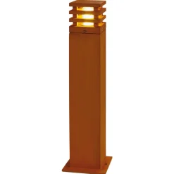 SLV Rusty vierkante LED tuinpadverlichting roestbruin