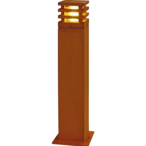 SLV Rusty vierkante LED tuinpadverlichting roestbruin