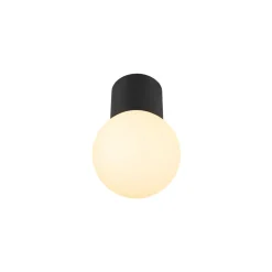 SLV Varyt badkamer plafondlamp, zwart, aluminium, Ø 12 cm