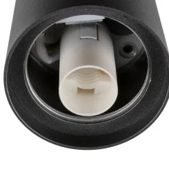 SLV Varyt badkamer plafondlamp, zwart, aluminium, Ø 12 cm