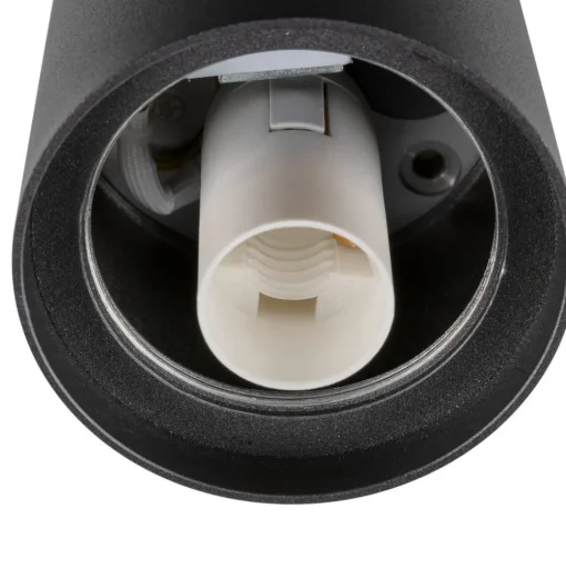 SLV Varyt badkamer plafondlamp, zwart, aluminium, Ø 12 cm
