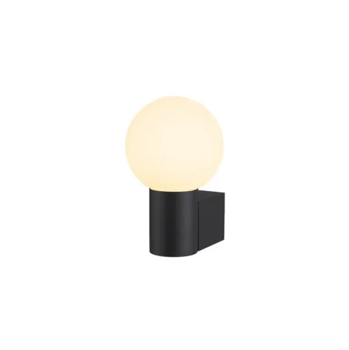 SLV Varyt badkamer wandlamp, zwart, aluminium, breedte 12 cm