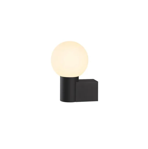 SLV Varyt badkamer wandlamp, zwart, aluminium, breedte 12 cm