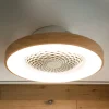 Smart LED plafondventilator Tibet, houtkleurig, stil, Ø 65 cm