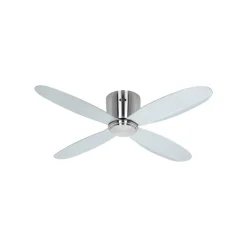 Smart plafondventilator Eco Plano II, Ø 112 cm, zilver, DC