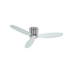 Smart plafondventilator Eco Plano II, Ø 112 cm, zilver, DC