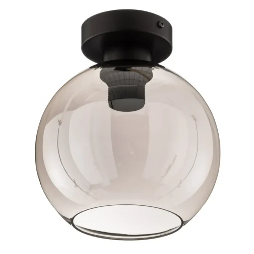 Sofia plafondlamp met rookgrijze glazen kap