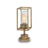 Sokkellamp Cubic³ 3369 messing antiek/helder